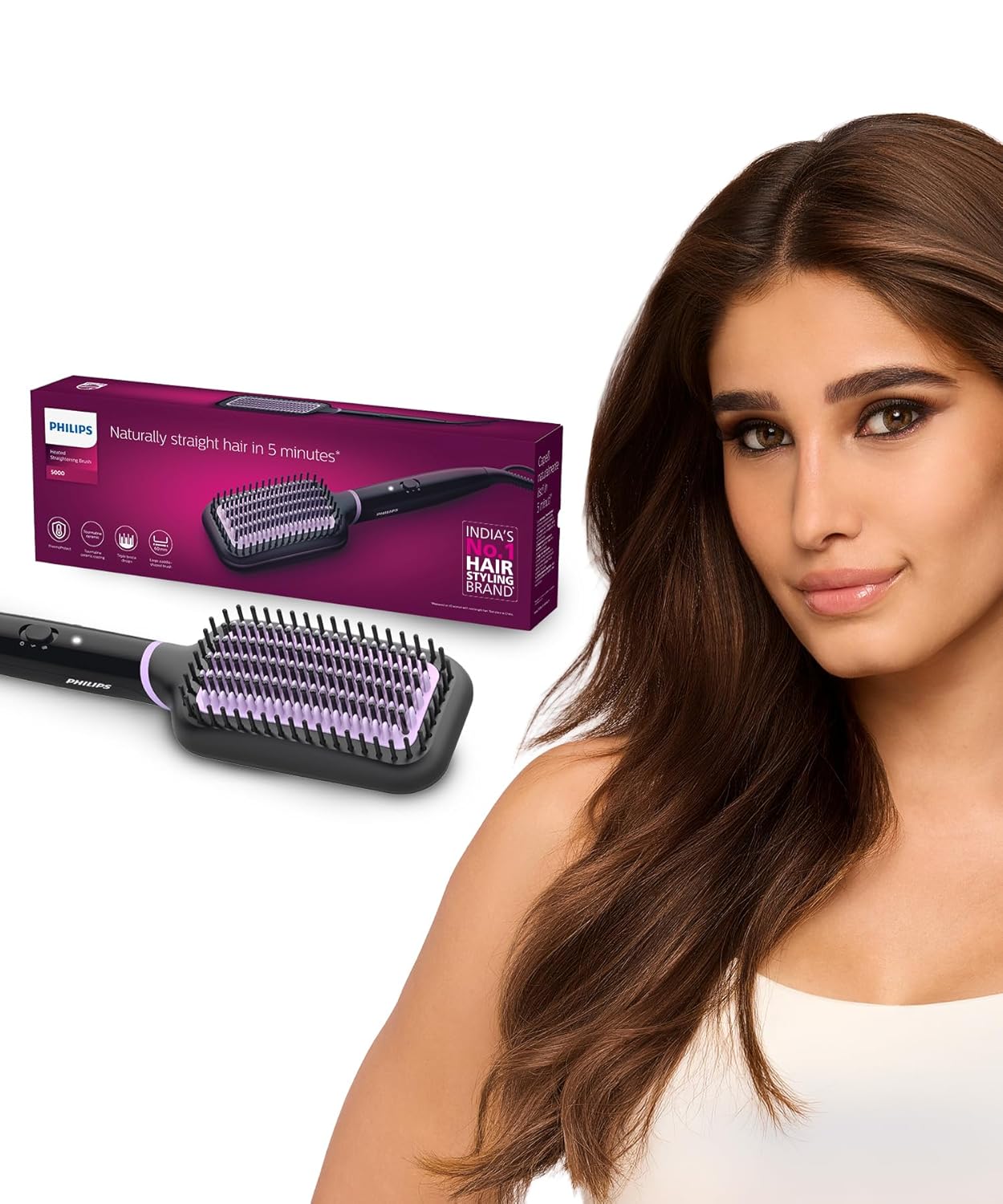 Philips India's No.1 Hair Styling Brand Selfie Hair Straightener