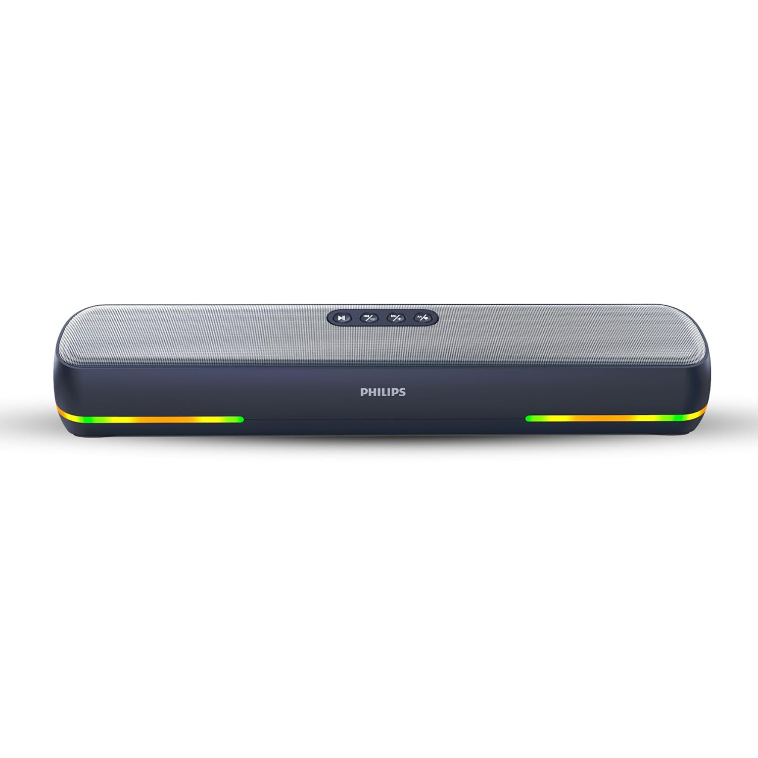 Philips TAB4120BL/94 Wireless Bluetooth Soundbar, 20W, 8H Playtime, Bluetooth 5.1, TWS Mode, RGB Light, LED Indicator, B