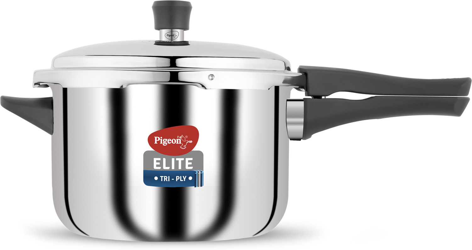 Pigeon Elite Shine 3 L Induction Bottom Pressure Cooker (Triply)
