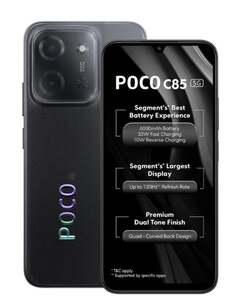 POCO C85 5G (Power Black, 128 GB) (4 GB RAM)