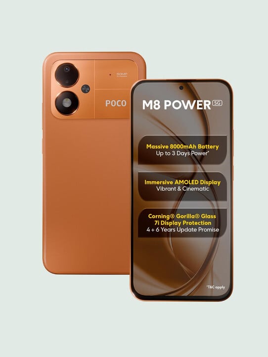 POCO M8 Power 5G (Blaze Orange, 128 GB) (6 GB RAM)
