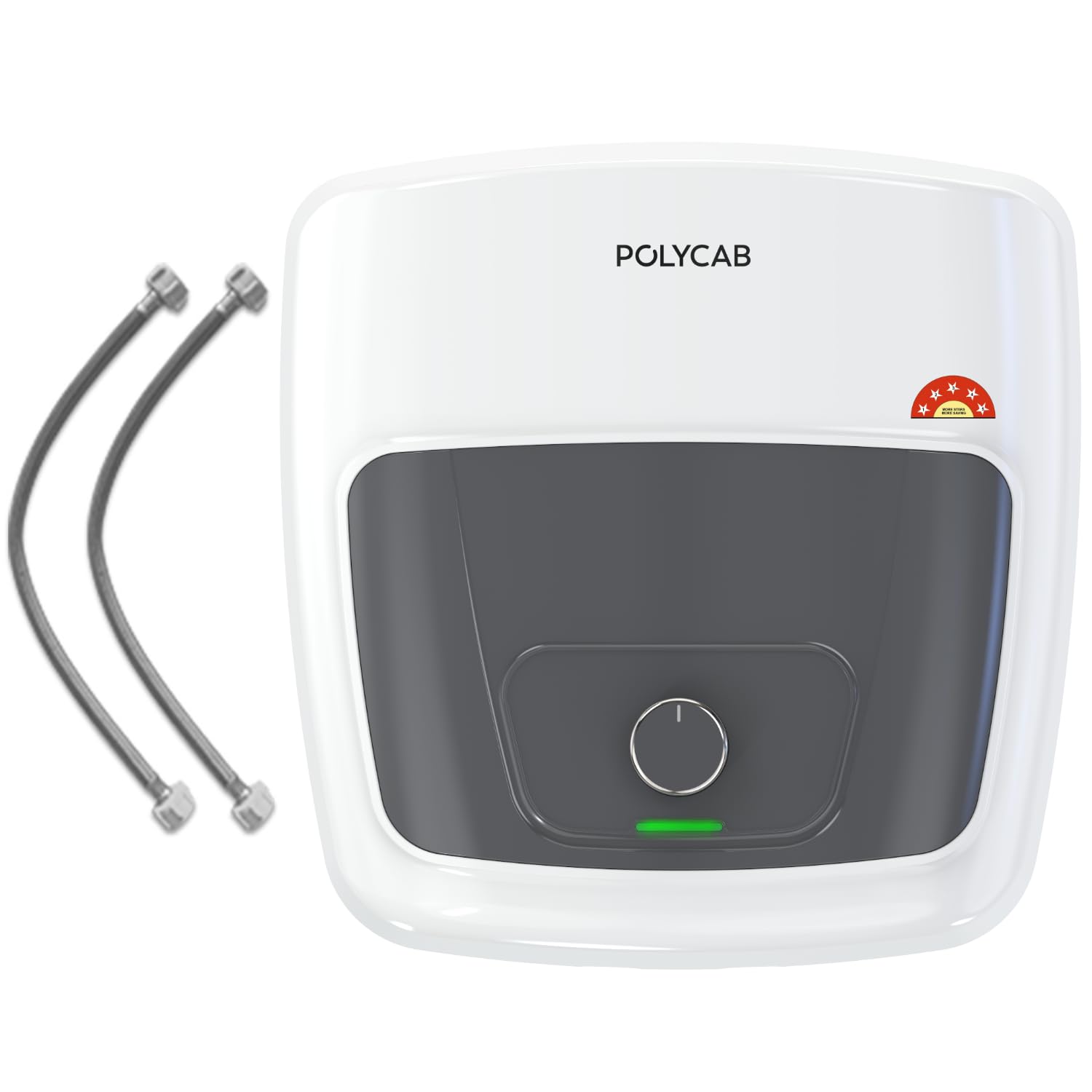 POLYCAB Superia DLX 5-Star 10 Litre Water Heater (Geyser) | Free Connecting Pipe | 7-Year Tank Warranty by POLYCAB