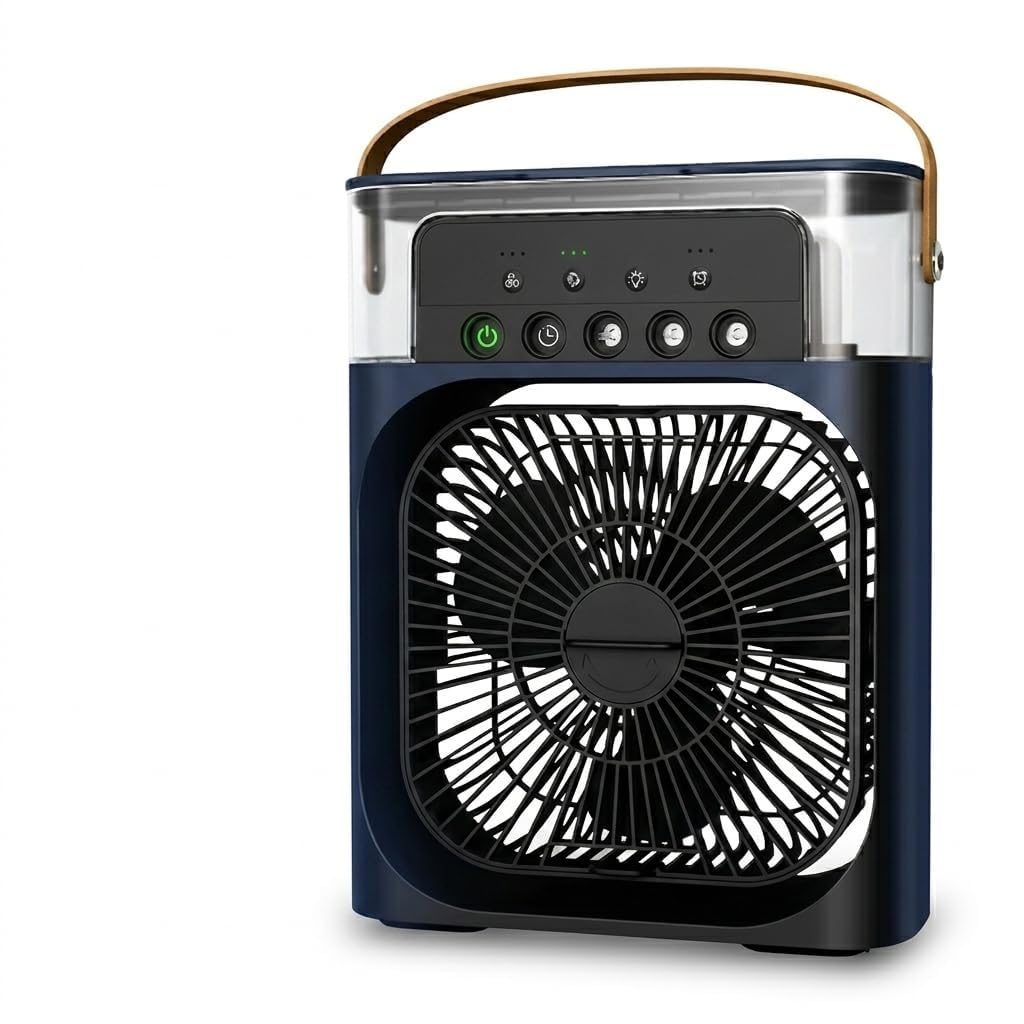 Portable Mini Air Cooler Fan with Water Spray, USB Rechargeable Personal Cooling Fan for Home, Office, Bedroom & Desk