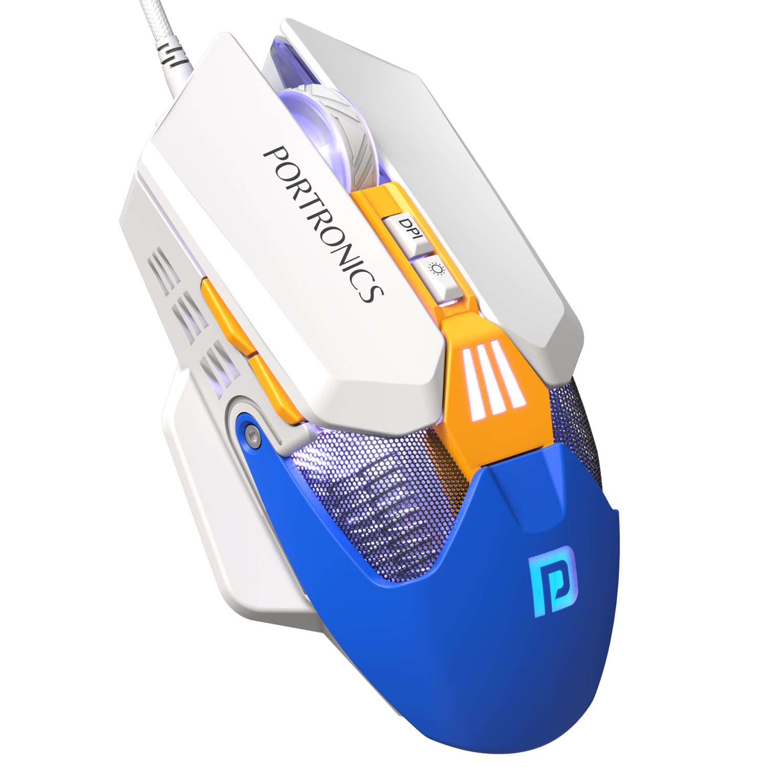 Portronics Vader X USB Wired Programmable Gaming Mouse, Upto 12800 Adjustable DPi, 7 Button Control, Upto 10 Million Cli