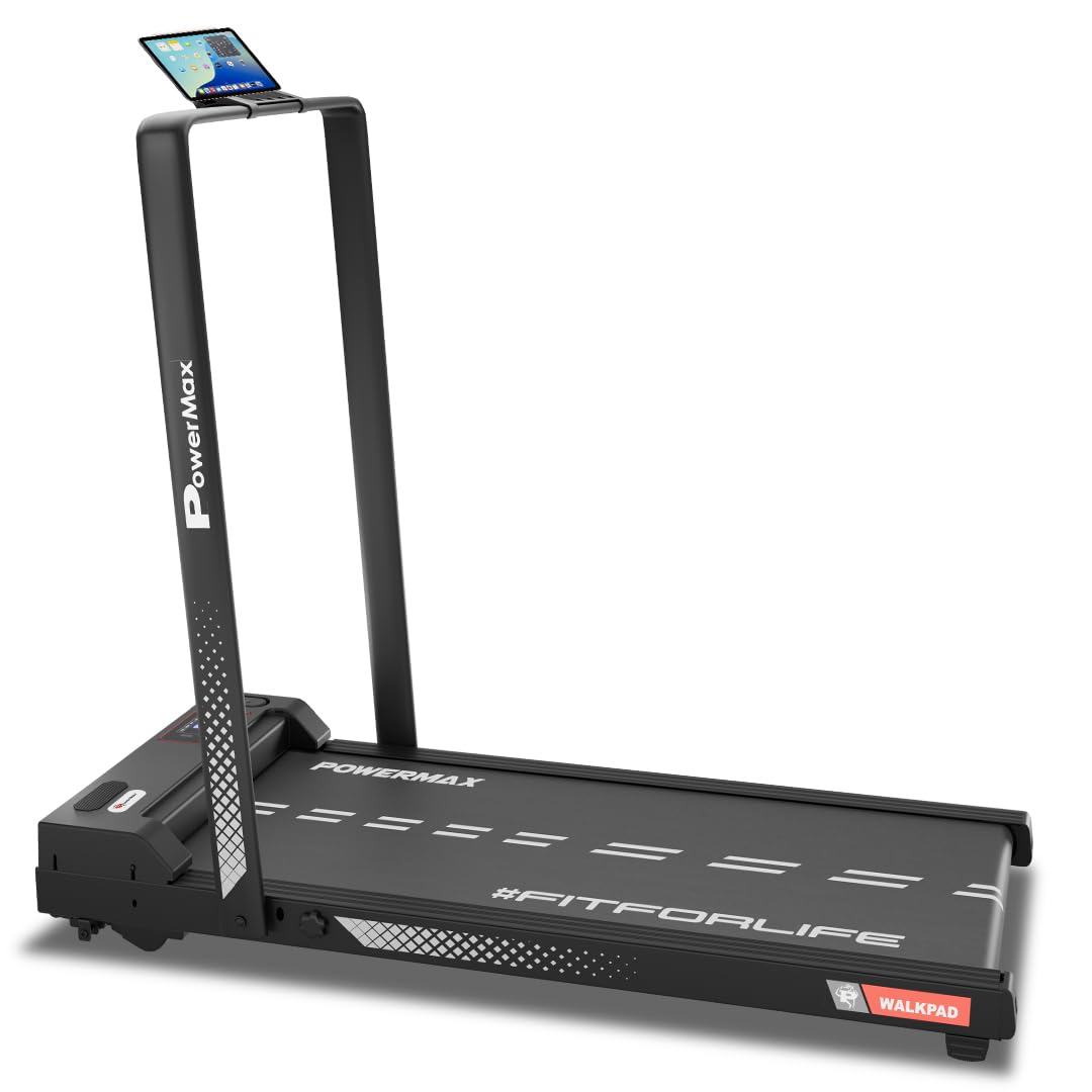 PowerMax Fitness Walkpad Under-Desk Walking Pad (3.0 HP Motor, 110 kg Max Weight Capacity)