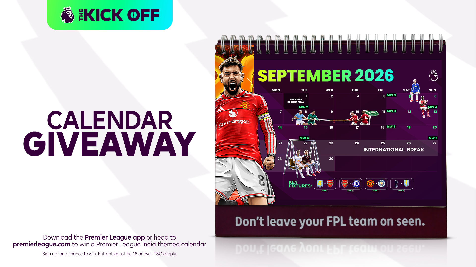Premier League India: Win an Exclusive "It's All Here" Calendar