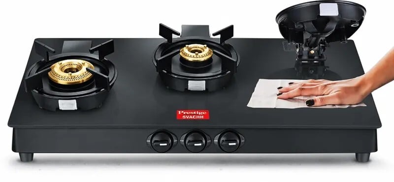 Prestige Neo GTSN 03 with Liftable Burners Glass Manual Gas Stove