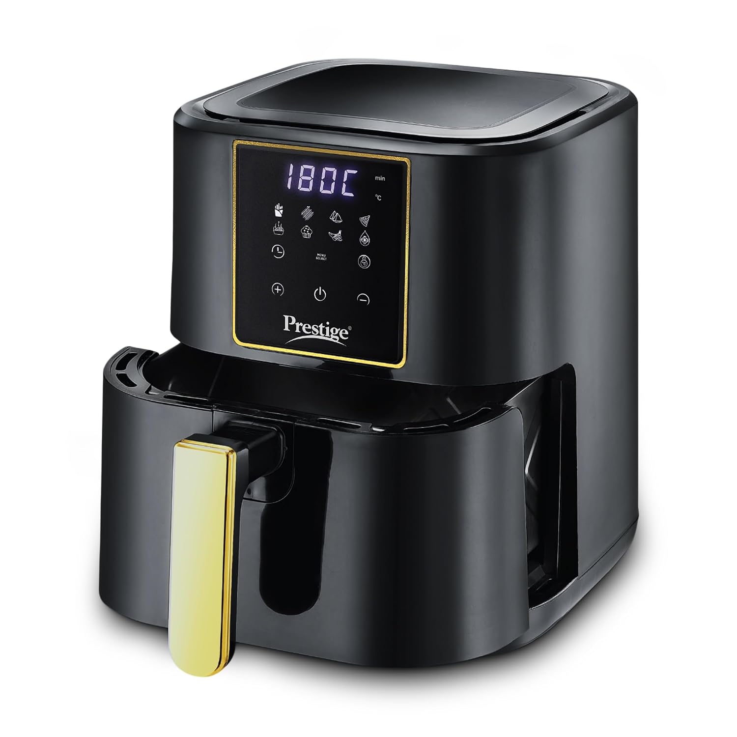 Prestige Nutrifry 4.5L Digital Air Fryer| 80% less Oil Consumption | 8 Preset Menu | Fry, Grill, Roast, Bake, Reheat | D