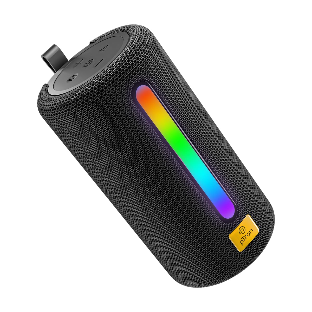 pTron Fusion Buzz 14W Bluetooth Speaker with Pristine Sound, 8hrs Playback, Rhythmic RGB LEDs, Multi-Play Modes BT5.3/TF