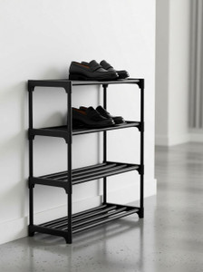 Quickmart Multipurpose 4 Shelves plastic Shoe Rack Stand For Footwear