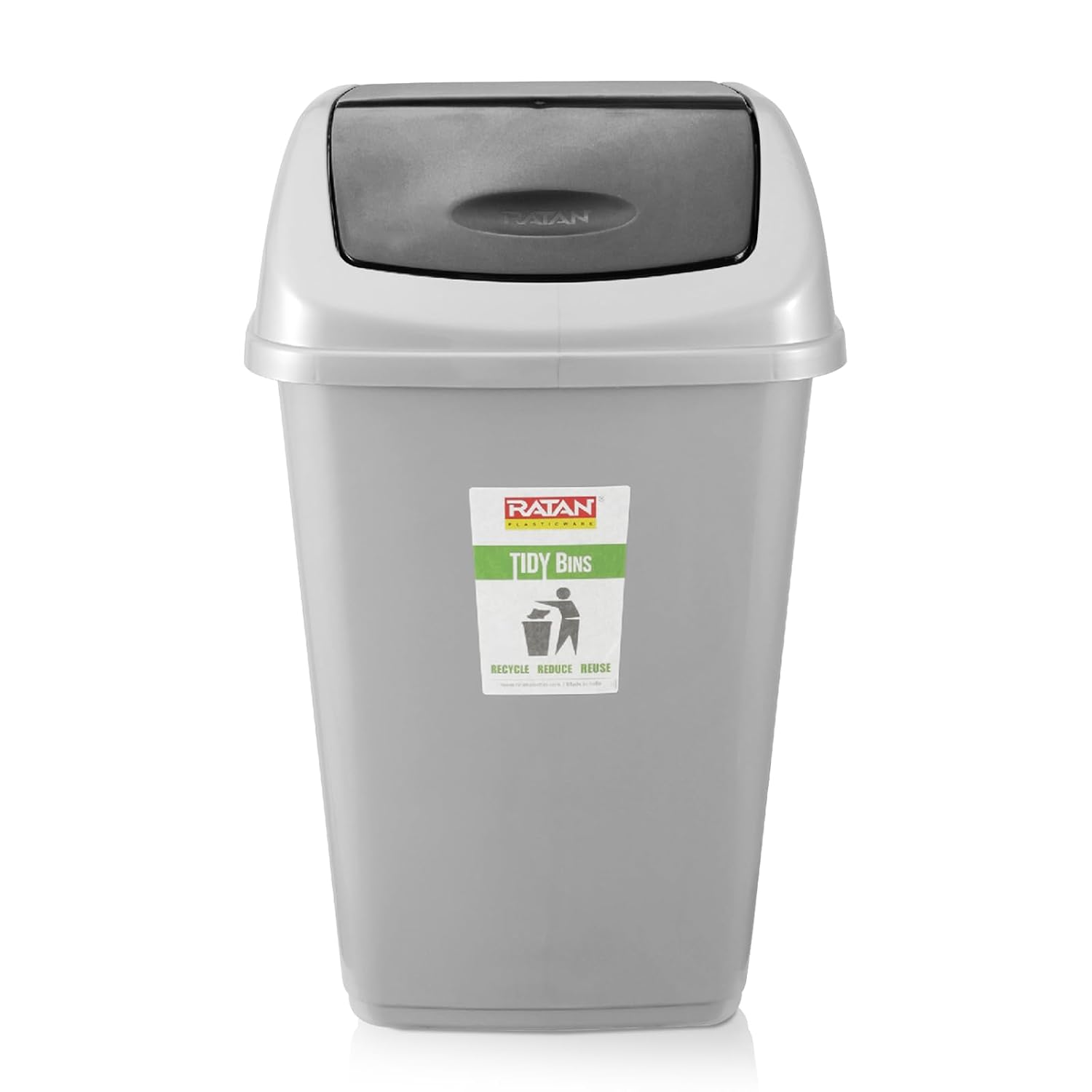 RATAN PLASTICWARE Tidy Bin with Swing Lid 25 Litres Plastic Dustbin, Trash Bin, Garbage Waste Bin For Home, Bathroom, Ki