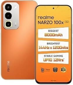 realme NARZO 100x (5G) sale 22 July