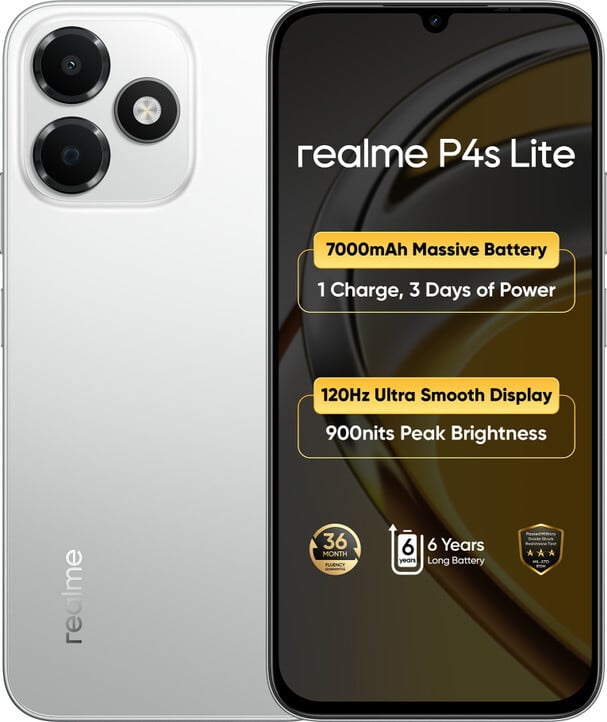 realme P4s Lite (Moonlight Silver, 128 GB) (4 GB RAM)