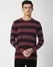 Red & Navy Blue Sweaters & Cardigans for Men by PETER ENGLAND