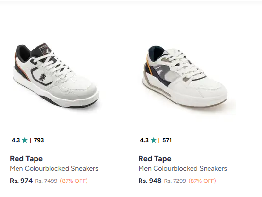 Red Tape At Min. 87% Off