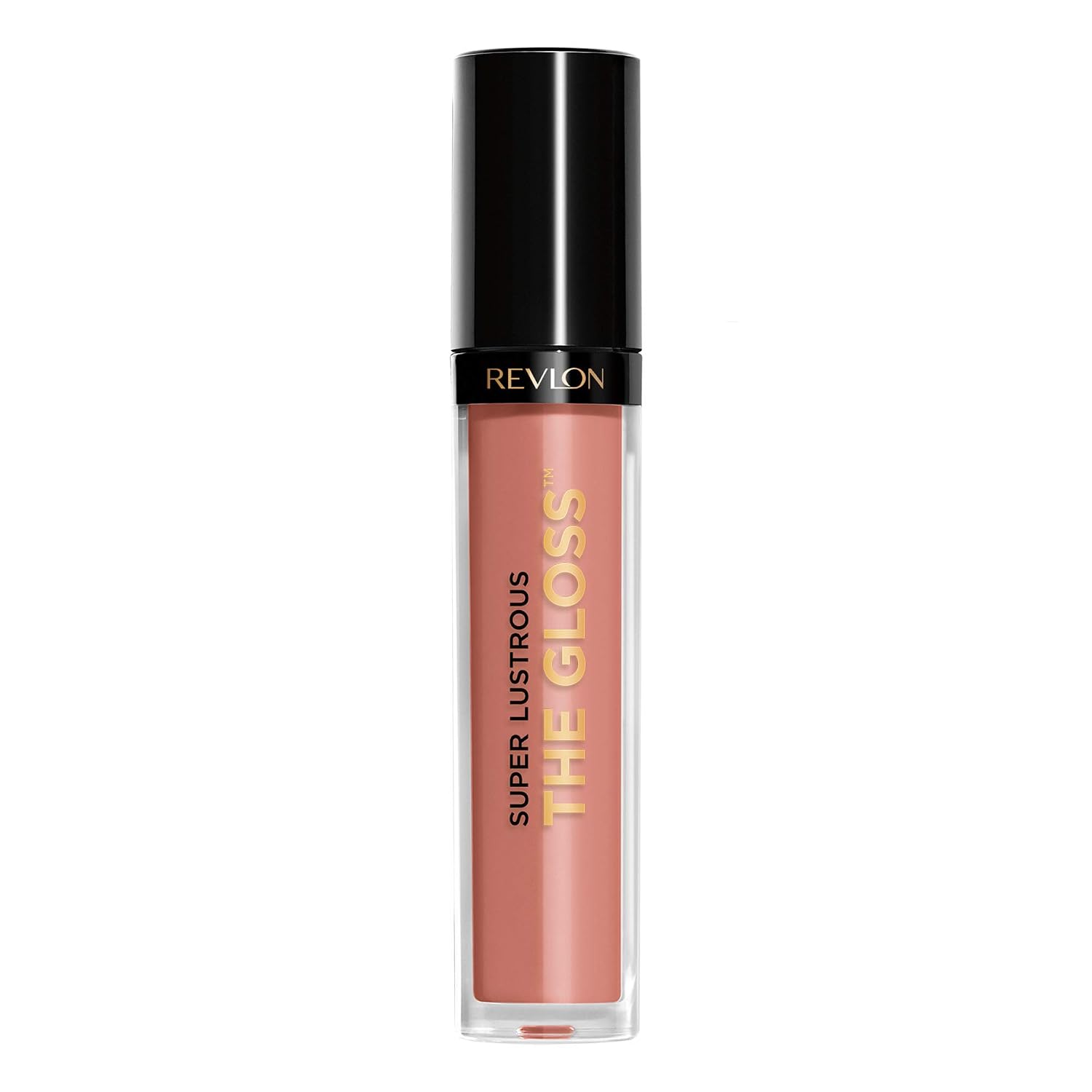 Revlon Super Lustrous Lip Gloss, Non-Sticky, Hydrating, High Shine Finish, 215 Super Natural, 0.13 oz