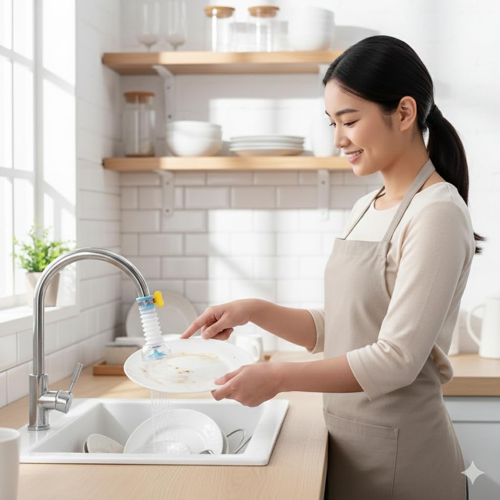 REWOF Adjustable Kitchen/Bathroom Faucet Sprayer Head