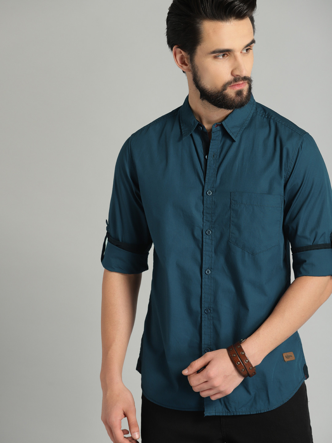 Roadster Men Regular Fit Pure Cotton Casual Shirt