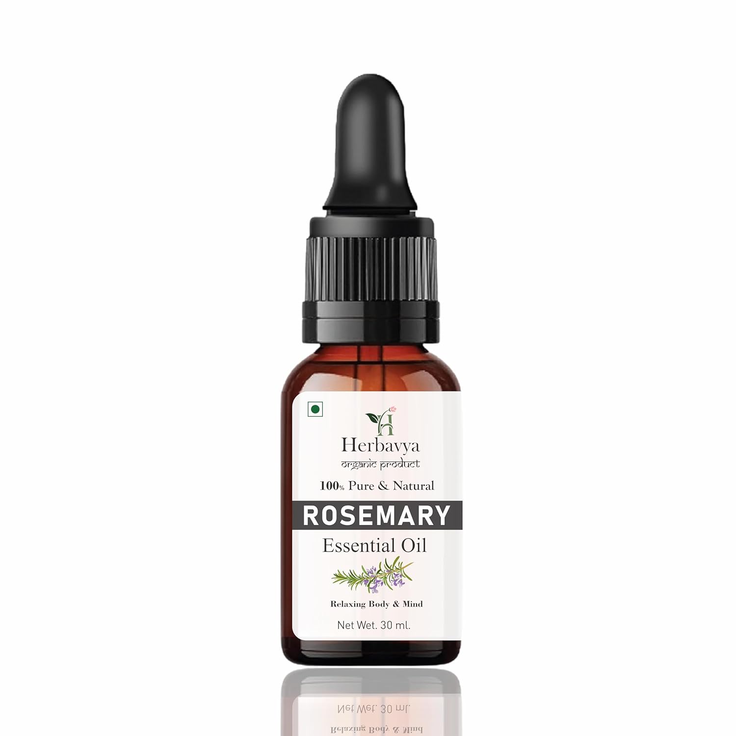 Rosemary Essential Oil 100% Pure & Natural - Hair Growth, Skin Care & Aromatherapy - Undiluted, Steam Distilled - For Di