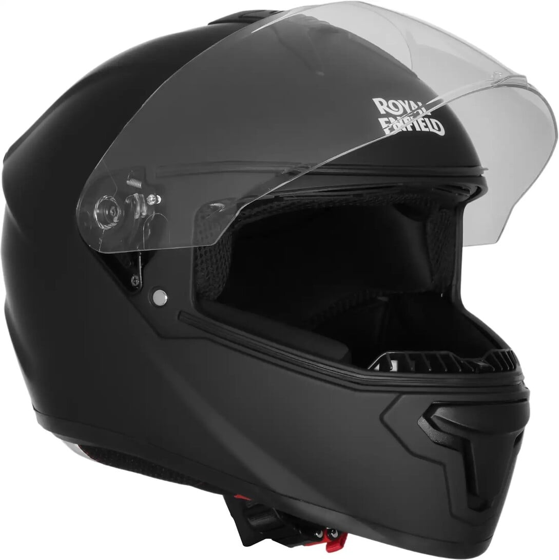 ROYAL ENFIELD Quest Full Face with Visor | ISI & DOT | for Men and Women Motorbike Helmet (Matt Black)