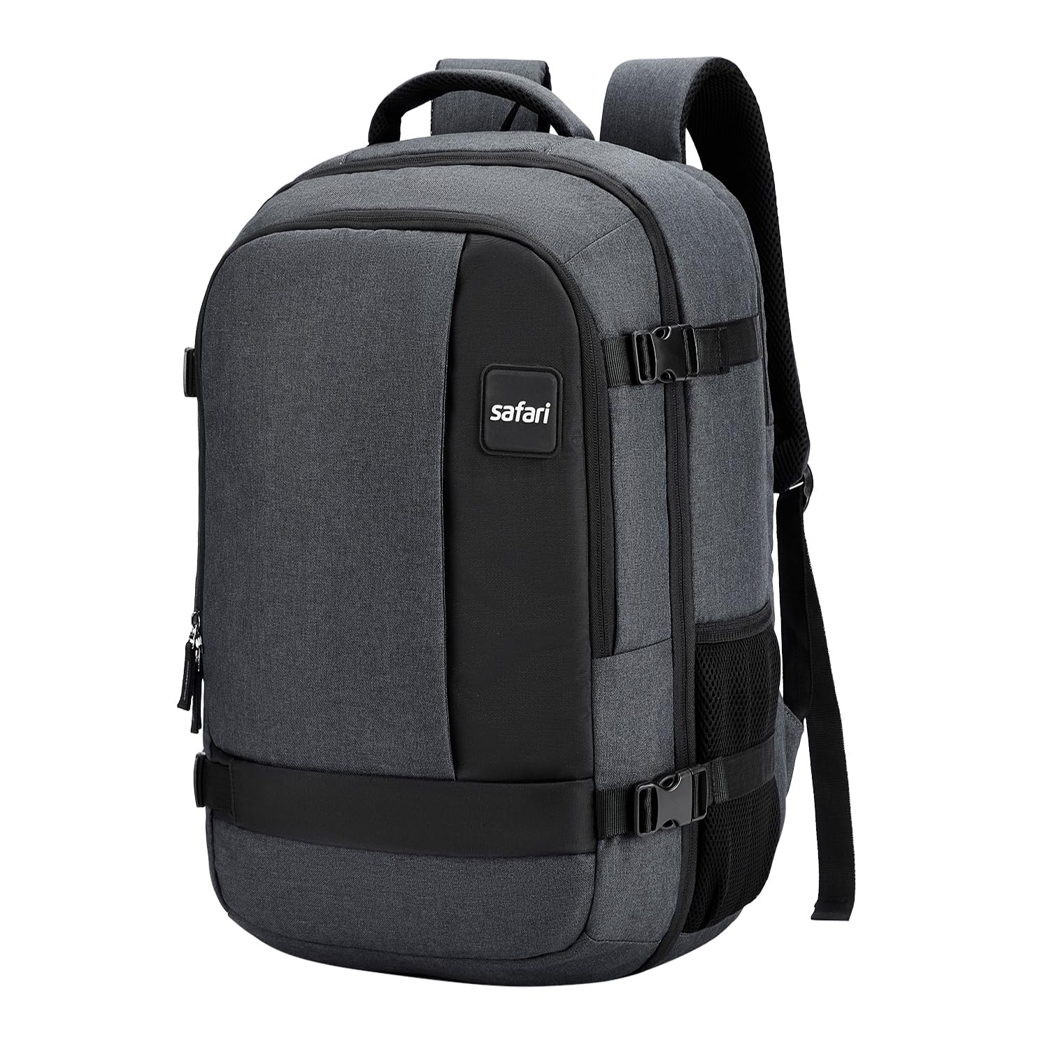 Safari 45L Expandable Overnighter Casual Hiking Travel Backpack Large size Laptop Bag for Man and Women with suitcase co