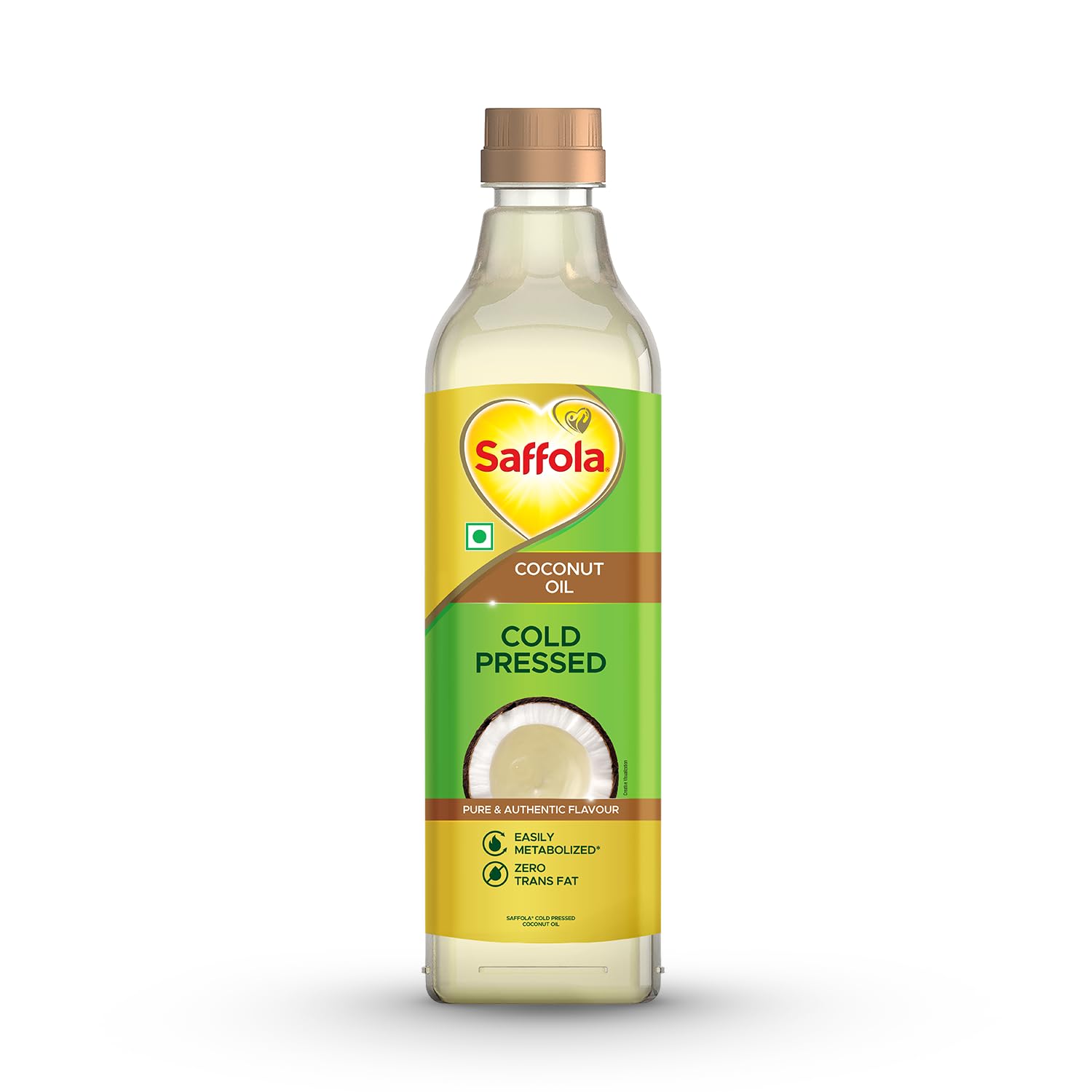 Saffola Cold Pressed Coconut Oil 1L [50% Coupon]