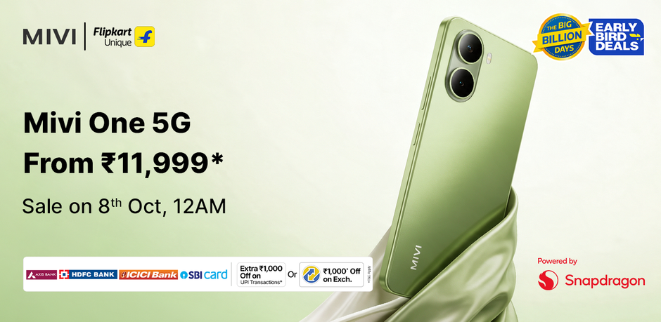Sale is live : Mivi One 5G (Green, 128 GB) (4 GB RAM)