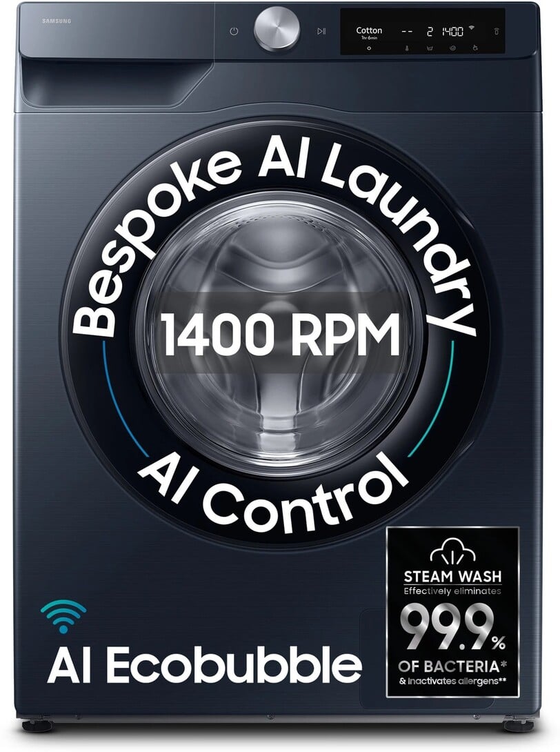 Samsung 12 kg 5 Star, AI Control, AI Ecobubble, Super Speed, Wi-F