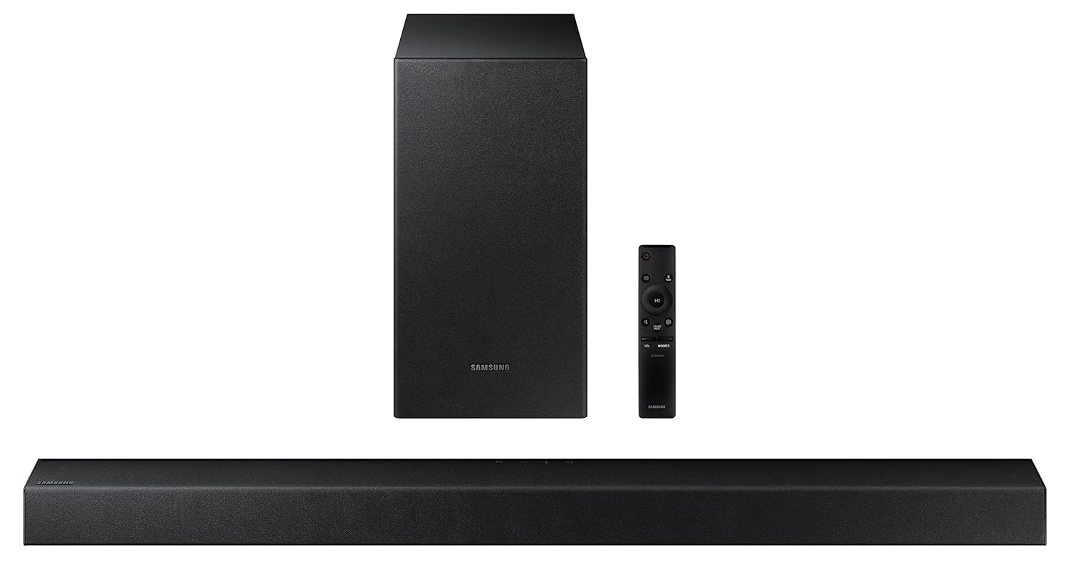 Samsung 150 W Dolby Digital Bluetooth Soundbar (HW-T42E/XL, Black, 2.1 Channel)