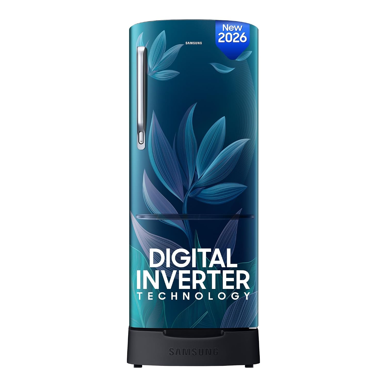 Samsung 183 L, 4 Star, Digital Inverter, Direct-Cool Single Door Refrigerator (RR20H28249U/NL, Paradise Bloom Blue