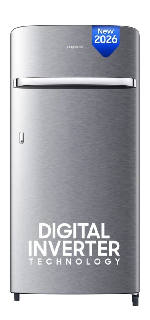 Samsung 189 L Direct Cool Single Door 4 Star Refrigerator with Digital Inverter, Single Touch Defrost, 2026 Model (Elega