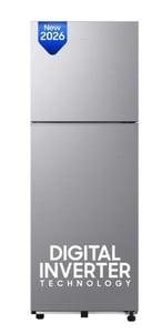 Samsung 236 L Frost Free Double Door 3 Star Refrigerator with Digital Inverter, 2026 Model (GRAY SILVER, RT40H28W3QHL)