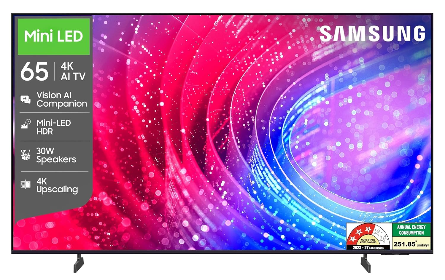Samsung 65 inch (163cm) Mini LED 4K Vision AI 2026 Smart TV