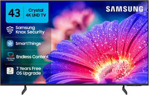 Samsung Crystal 4K Vista 108 cm (43 inch) Ultra HD (4K) LED Smart Tizen TV with 4K Upscaling | HDR 10+