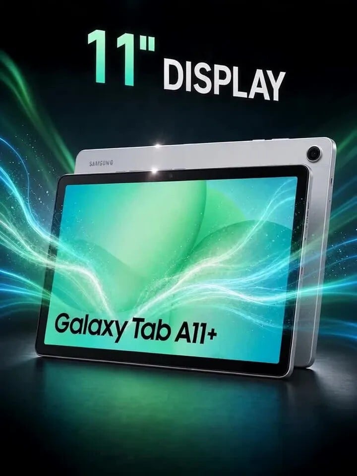 Samsung Galaxy Tab A11+ 6 GB RAM 128 GB ROM 11 inch with Wi-Fi+5G Gaming MediaTek MT8755 Tablet (Silver)