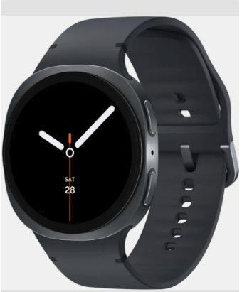Samsung Galaxy Watch8 (40mm, Bluetooth) (Dark Gray Strap, Small)