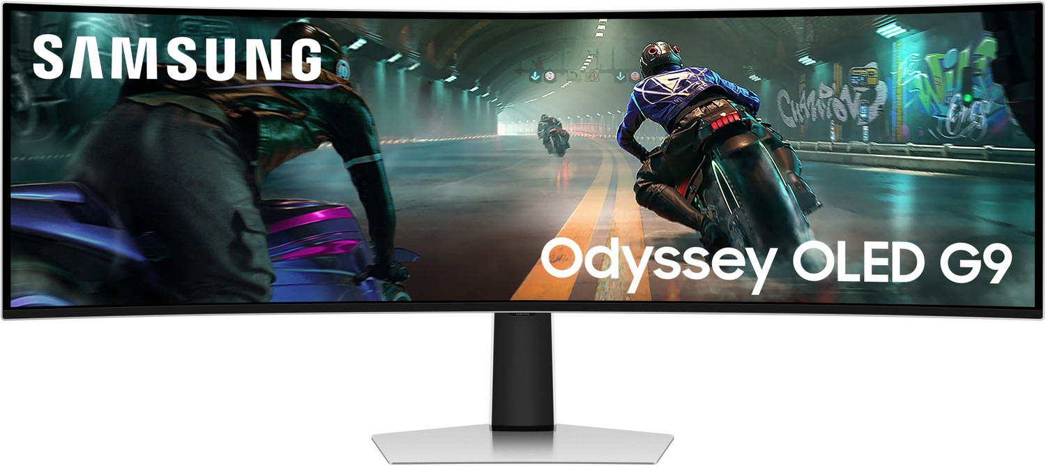 Samsung Odyssey OLED G9 124.31 cm (49 inches) Curved DQHD OLED Panel Gaming Monitor (LS49DG910SWXXL) (Response Time: 0.0