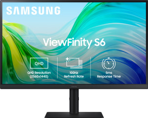 Samsung ViewFinity S6 68.4 cm (27 inch) Quad HD LED Backlit IPS PanelMonitor (LS27F610EAWXXL)