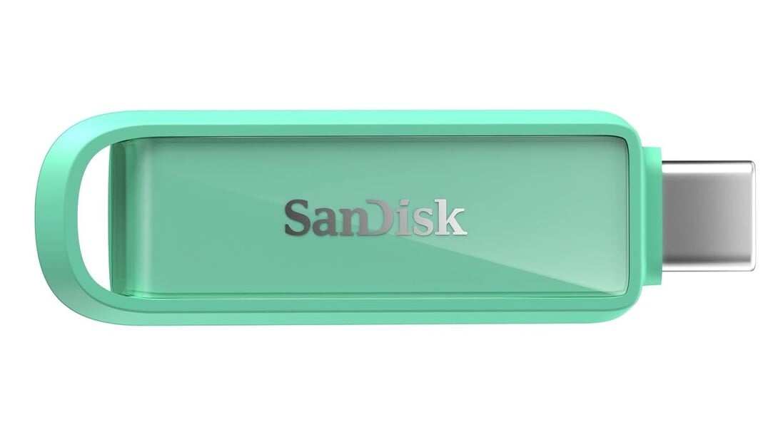 SanDisk Phone Drive with USB-C, 1TB, Up to 150 MB/s, Seafoam Green, 2Y Warranty, Automatic Backup Using SMZ, Works with i