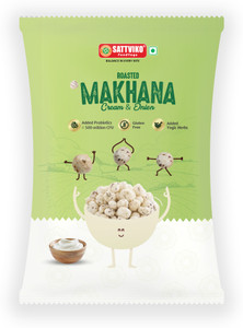 Sattviko Cream & onion Roasted Makhana (52 g)
