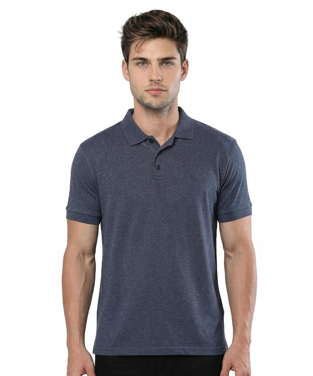 Scott International Men's Rich Cotton Regular Fit Striper Polo T-Shirt [Apply 50% Coupon]