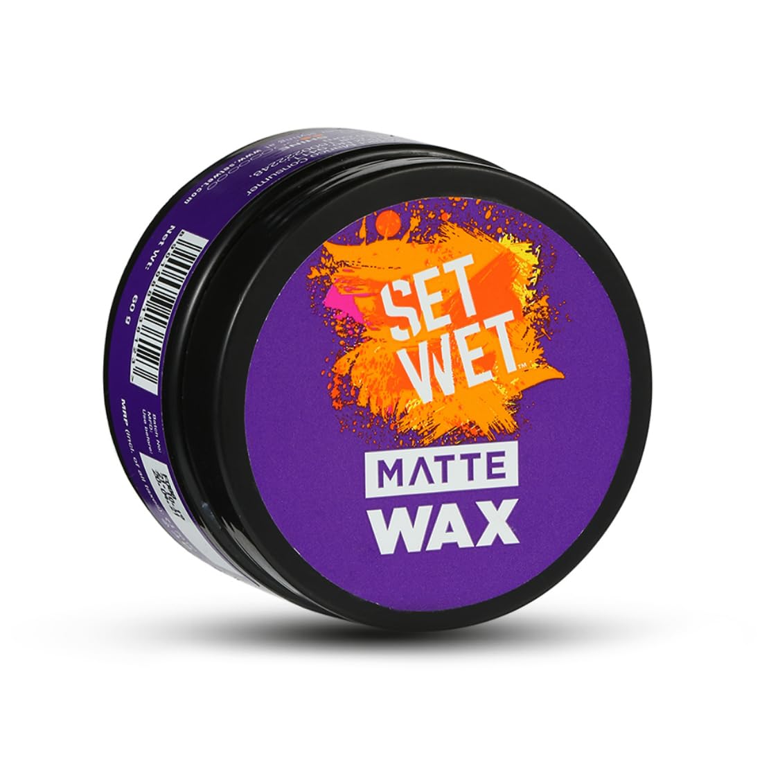 Set Wet Hair Wax For Men - Matte Wax, 60g | Matte Look, Strong Hold, Restylable Anytime, Easy Wash Off | No Paraben, No