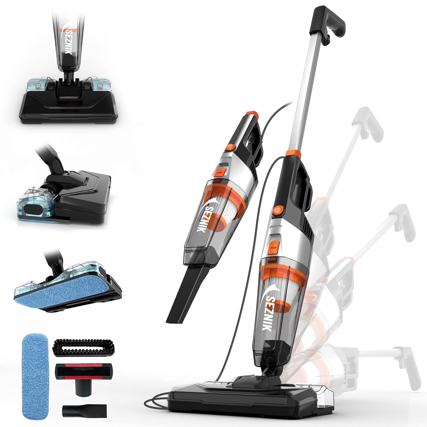 SEZNIK Vacuum Cleaner for House | Floor Mopping & Wet Spills + Dry Vacuuming