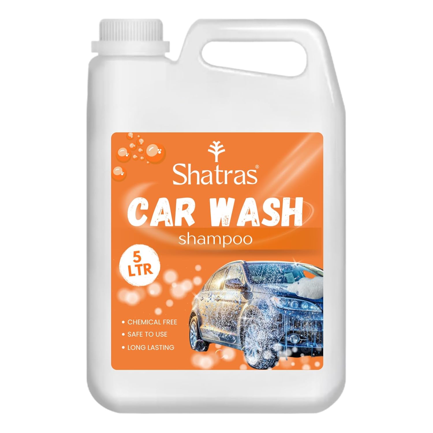 Shatras Car Wash Shampoo - High-Foaming Car Cleaning Liquid | pH-Neutral Formula | Scratch-Free Wash | Deep Cleaning & E