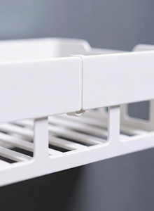 Shopitech shopitech pack of 2 pcs shelf rack kitchen plastic wall shelf 2 bathroom shelf utensil kitchen rack
