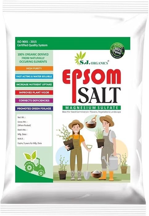 SJ Organics Epsom Salt for plants (2 KG)