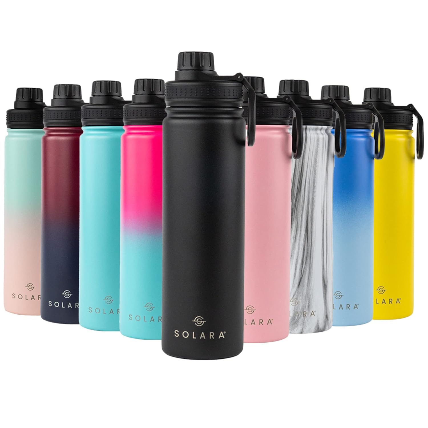 SOLARA Insulated Water Bottle 650ml, Hot Water Bottle, Thermosteel Water Bottles for Travel, Home, Office, School, Gym