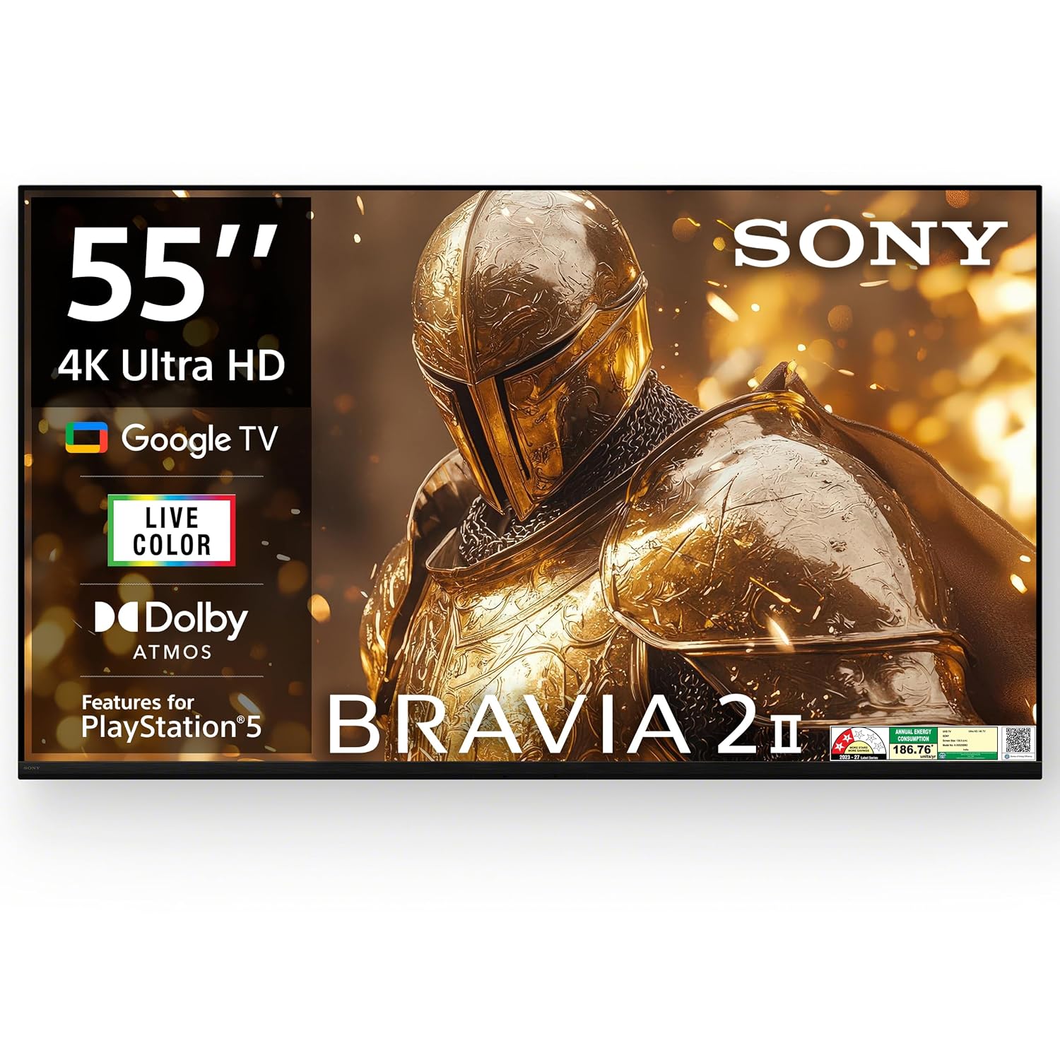Sony 139 cm (55 inches) Smartchoice BRAVIA 2M2 Series 4K Ultra HD Smart LED Google TV K-55S25BM2