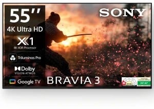 SONY Bravia 3 138.8 cm (55 inch) Ultra HD (4K) LED Smart Google TV