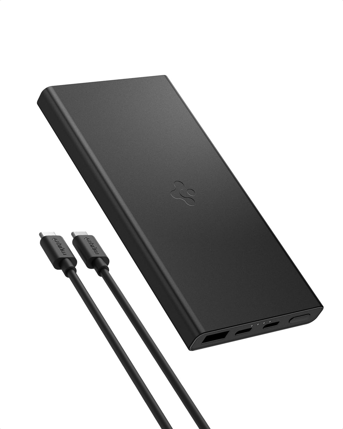 Spigen ArcPack 10000mAh Power Bank, PD3.0, Fast Charging, 22.5W Max Output, 2 Type-C Ports, 1 USB-A Port - (Aluminum, Bl